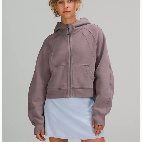 🍋LULULEMON SCUBA OVERSIZED FULL ZIP HOODIE/JACKET-XS/S, M/L, XL/XXL-LUNAR ROCK - Picture 3 of 12